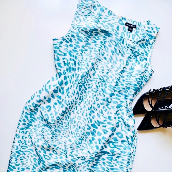 Dana Kay Dresses & Skirts - DANA KAY Midi Teal Cream Dress
